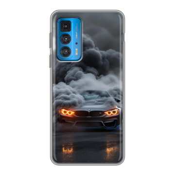 Силиконовый чехол на Motorola Edge 20 с принтом BMW БМВ Силиконовый чехол на Motorola Edge 20 с принтом BMW БМВ