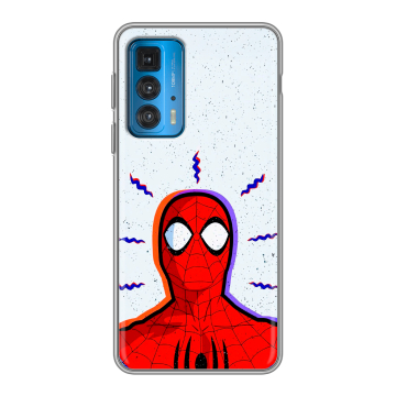 Силиконовый чехол на Motorola Edge 20 с принтом Spiderman Человек паук