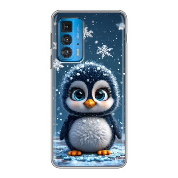 Силиконовый чехол на Motorola Edge 20 с принтом Новый год
