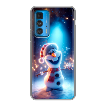 Силиконовый чехол на Motorola Edge 20 с принтом Новый год
