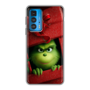 Силиконовый чехол на Motorola Edge 20 с принтом Новый год