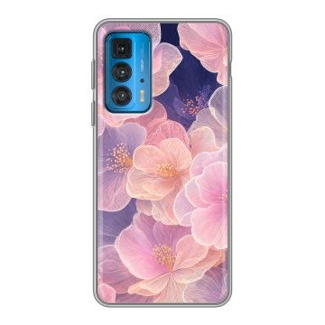 Силиконовый чехол на Motorola Edge 20 с принтом женский
