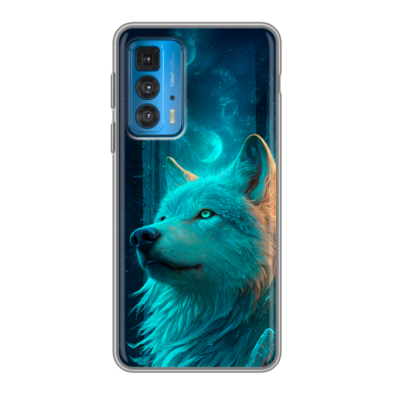 Силиконовый чехол на Motorola Edge 20 с принтом бабочки саккура Силиконовый чехол на Motorola Edge 20 с принтом бабочки саккура
