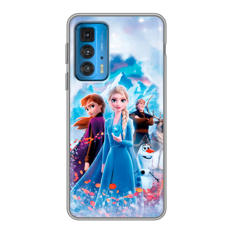 Силиконовый чехол на Motorola Edge 20 с принтом Холодное сердце Frozen Силиконовый чехол на Motorola Edge 20 с принтом Холодное сердце Frozen