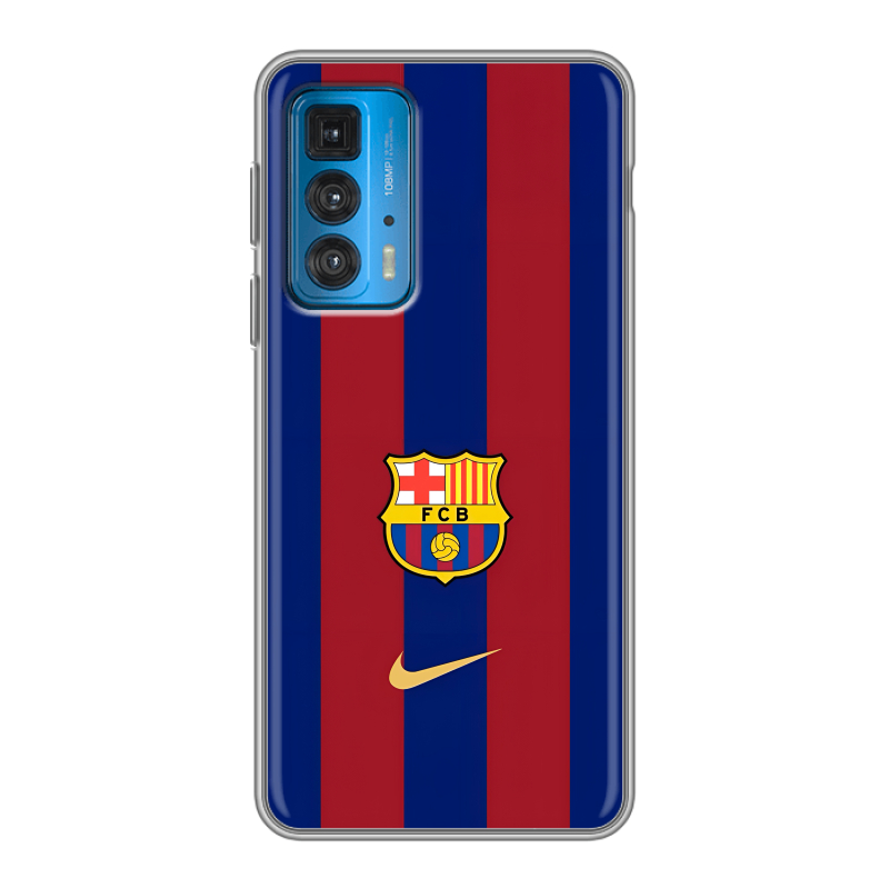 Силиконовый чехол на Motorola Edge 20 с принтом Барселона Barcelona Силиконовый чехол на Motorola Edge 20 с принтом Барселона Barcelona