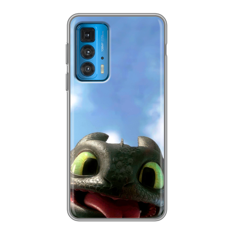 Силиконовый чехол на Motorola Edge 20 с принтом Как приручить дракона Силиконовый чехол на Motorola Edge 20 с принтом Как приручить дракона