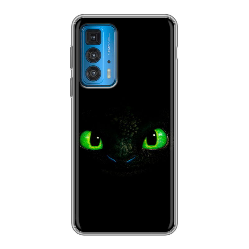 Силиконовый противоударный чехол на Motorola Edge 20 с принтом Как приручить дракона Силиконовый противоударный чехол на Motorola Edge 20 с принтом Как приручить дракона