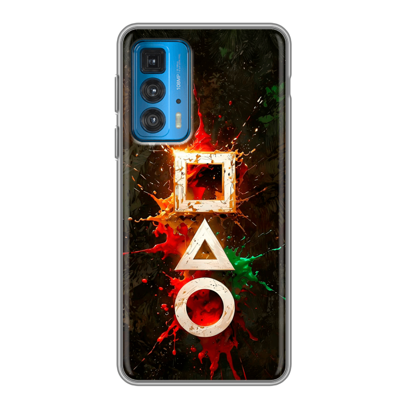 Силиконовый чехол на Motorola Edge 20 с принтом Squid Game Игра кальмара Силиконовый чехол на Motorola Edge 20 с принтом Squid Game Игра кальмара