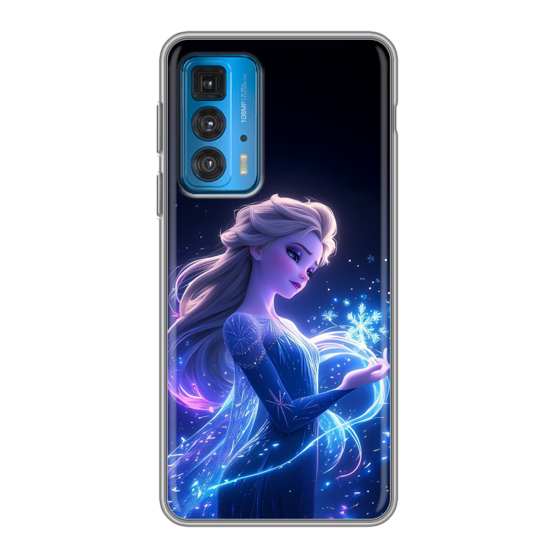 Силиконовый чехол на Motorola Edge 20 с принтом Холодное сердце Frozen Силиконовый чехол на Motorola Edge 20 с принтом Холодное сердце Frozen