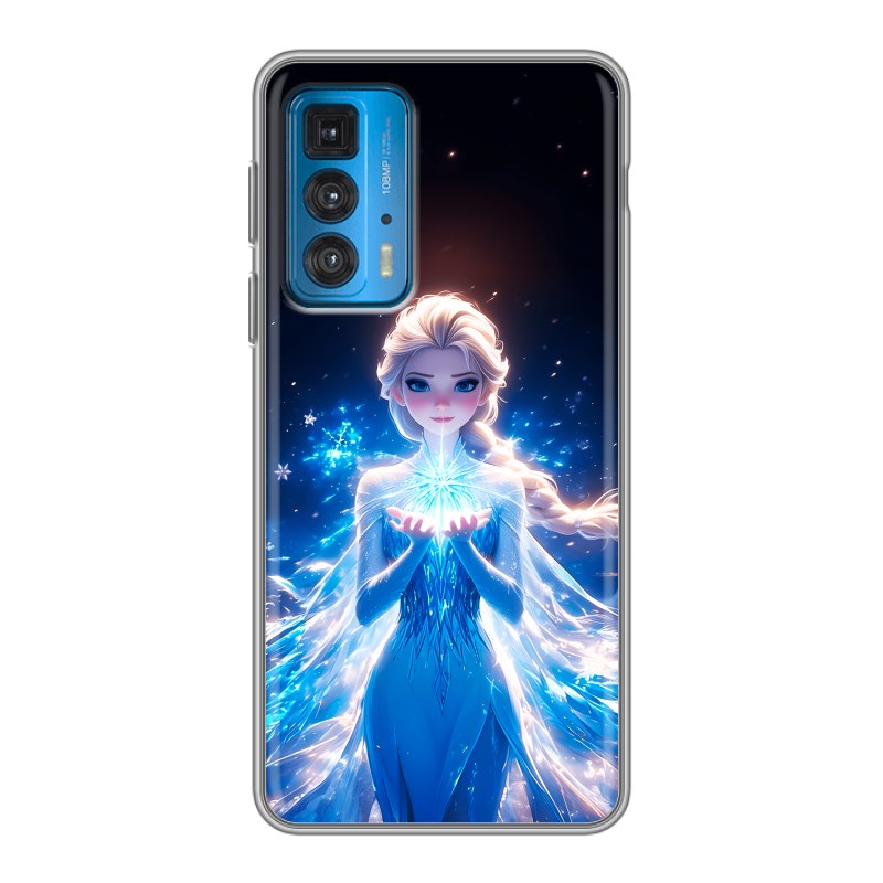 Силиконовый чехол на Motorola Edge 20 с принтом Холодное сердце Frozen Силиконовый чехол на Motorola Edge 20 с принтом Холодное сердце Frozen