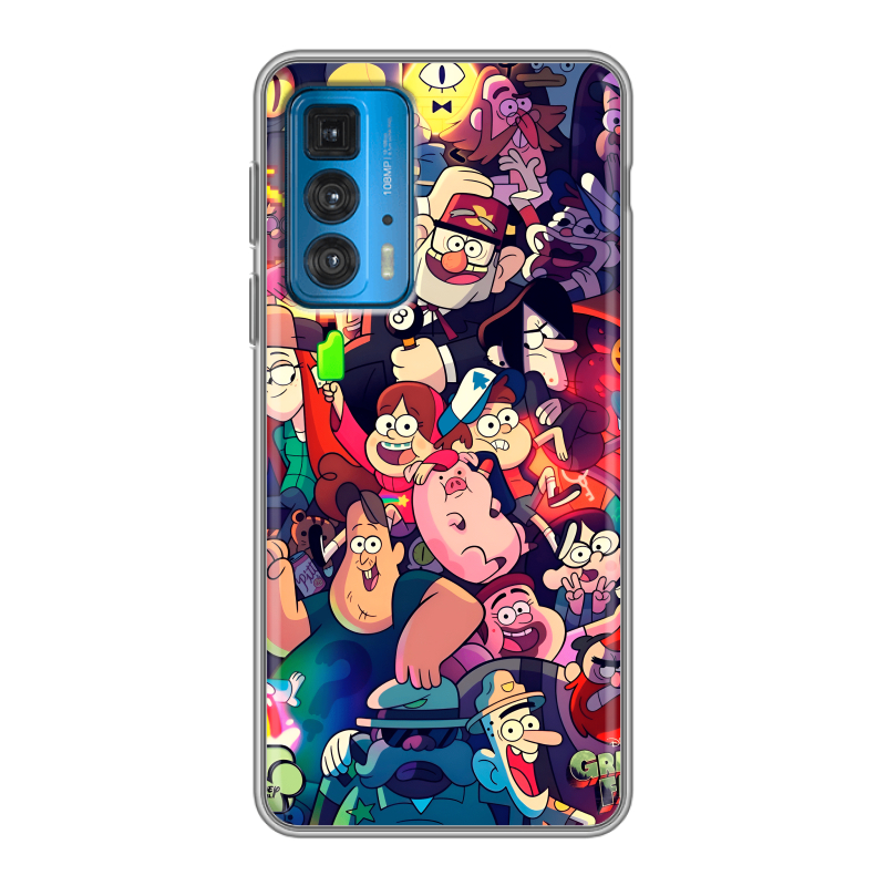 Силиконовый противоударный чехол на Motorola Edge 20 с принтом Gravity Falls Гравити Фолз Силиконовый противоударный чехол на Motorola Edge 20 с принтом Gravity Falls Гравити Фолз