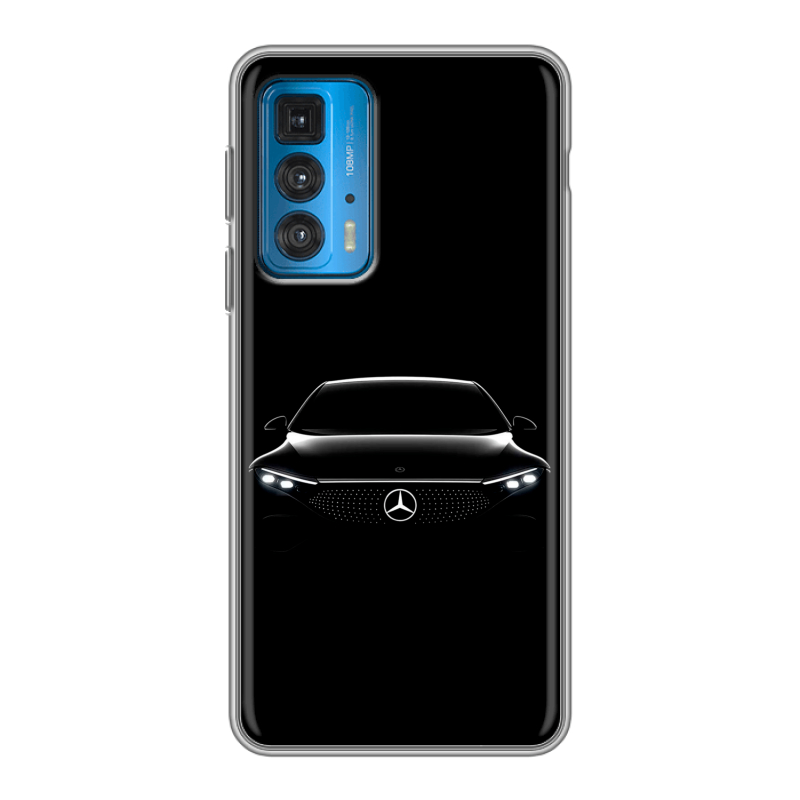 Силиконовый чехол на Motorola Edge 20 с принтом Mercedes Мерседес Силиконовый чехол на Motorola Edge 20 с принтом Mercedes Мерседес