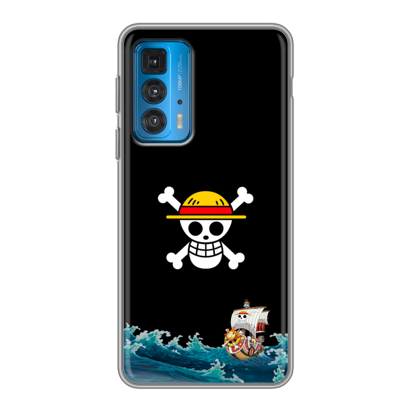 Силиконовый противоударный чехол на Motorola Edge 20 с принтом One Piece Ван Пис Силиконовый противоударный чехол на Motorola Edge 20 с принтом One Piece Ван Пис