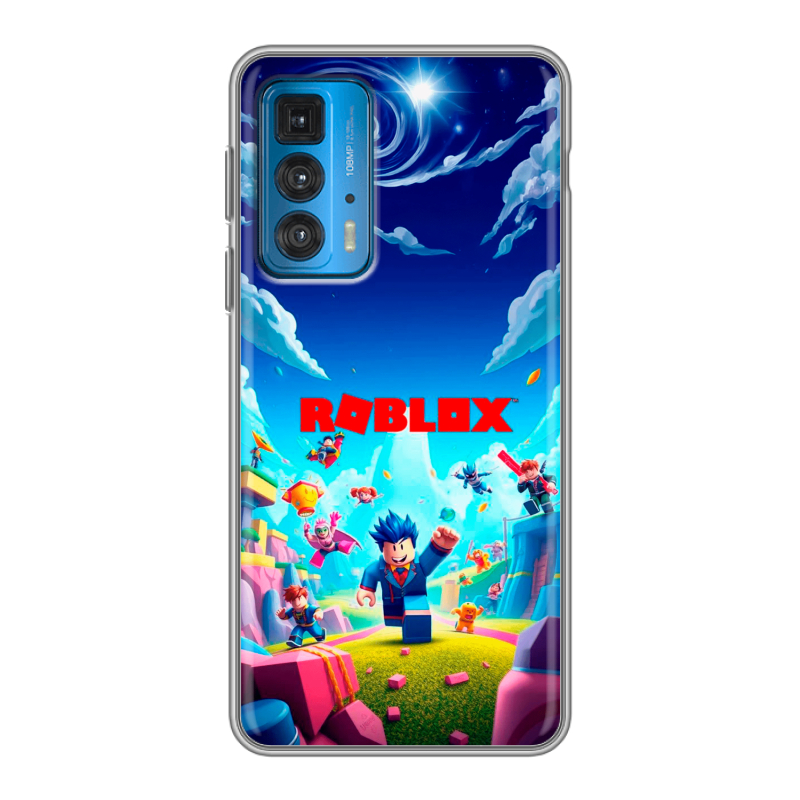 Силиконовый чехол на Motorola Edge 20 с принтом Roblox Роблокс Силиконовый чехол на Motorola Edge 20 с принтом Roblox Роблокс
