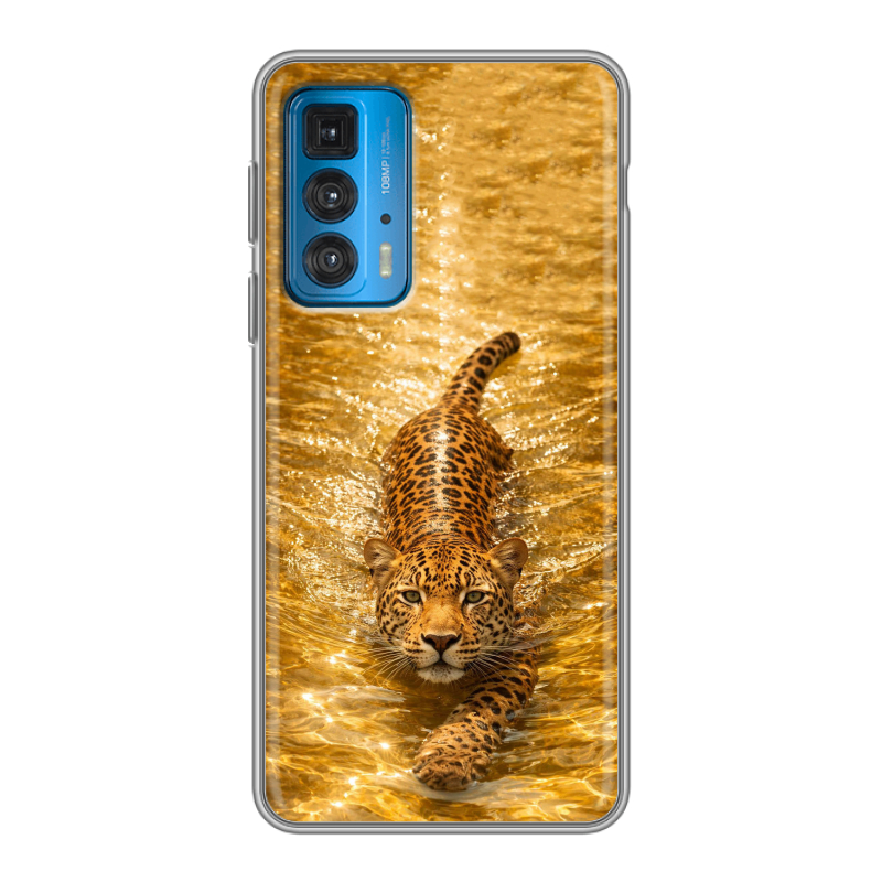 Силиконовый противоударный чехол на Motorola Edge 20 с принтом женский Силиконовый противоударный чехол на Motorola Edge 20 с принтом женский