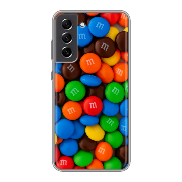 Силиконовый чехол на Samsung Galaxy S21 FE с принтом Конфеты