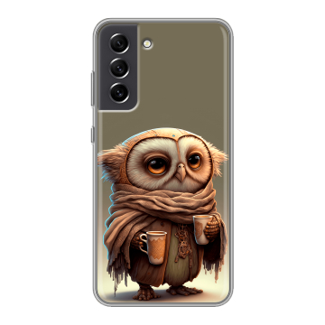 Силиконовый чехол на Samsung Galaxy S21 FE с принтом Сова