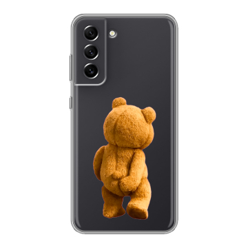 Силиконовый чехол на Samsung Galaxy S21 FE с принтом Медведь Силиконовый чехол на Samsung Galaxy S21 FE с принтом Медведь