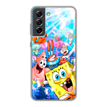 Силиконовый чехол на Samsung Galaxy S21 FE с принтом спанчбоб спанч боб Силиконовый чехол на Samsung Galaxy S21 FE с принтом спанчбоб спанч боб