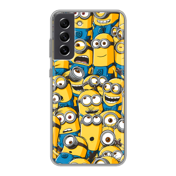 Силиконовый чехол на Samsung Galaxy S21 FE с принтом Миньоны Силиконовый чехол на Samsung Galaxy S21 FE с принтом Миньоны