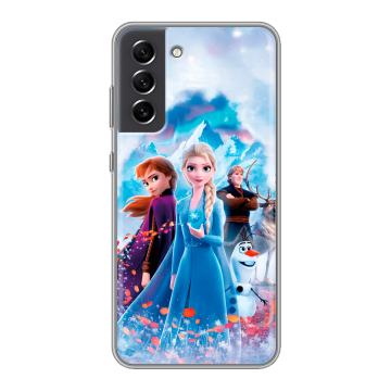 Силиконовый чехол на Samsung Galaxy S21 FE с принтом Холодное сердце Frozen Силиконовый чехол на Samsung Galaxy S21 FE с принтом Холодное сердце Frozen
