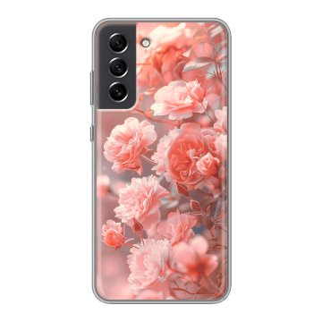 Силиконовый чехол на Samsung Galaxy S21 FE с принтом Розы цветы Силиконовый чехол на Samsung Galaxy S21 FE с принтом Розы цветы