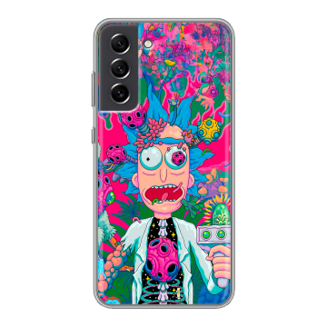 Силиконовый чехол на Samsung Galaxy S21 FE с принтом Рик и Морти Rick Morty Силиконовый чехол на Samsung Galaxy S21 FE с принтом Рик и Морти Rick Morty