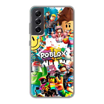 Силиконовый чехол на Samsung Galaxy S21 FE с принтом Roblox Роблокс Силиконовый чехол на Samsung Galaxy S21 FE с принтом Roblox Роблокс