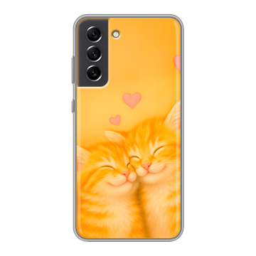 Силиконовый чехол на Samsung Galaxy S21 FE с принтом Милые котята Силиконовый чехол на Samsung Galaxy S21 FE с принтом Милые котята