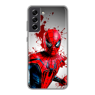 Силиконовый чехол на Samsung Galaxy S21 FE с принтом Spiderman Человек паук Силиконовый чехол на Samsung Galaxy S21 FE с принтом Spiderman Человек паук