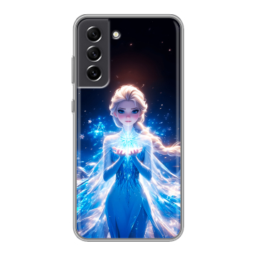 Силиконовый чехол на Samsung Galaxy S21 FE с принтом Холодное сердце Frozen Силиконовый чехол на Samsung Galaxy S21 FE с принтом Холодное сердце Frozen