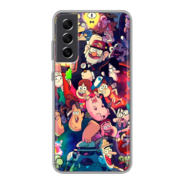 Силиконовый чехол на Samsung Galaxy S21 FE с принтом Gravity Falls Гравити Фолз Силиконовый чехол на Samsung Galaxy S21 FE с принтом Gravity Falls Гравити Фолз