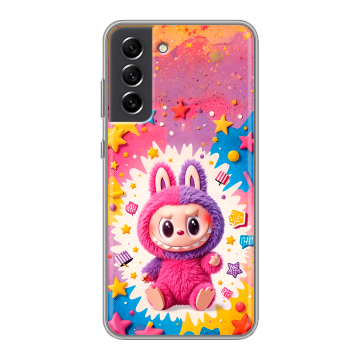 Силиконовый чехол на Samsung Galaxy S21 FE с принтом Labubu Лабубу Силиконовый чехол на Samsung Galaxy S21 FE с принтом Labubu Лабубу