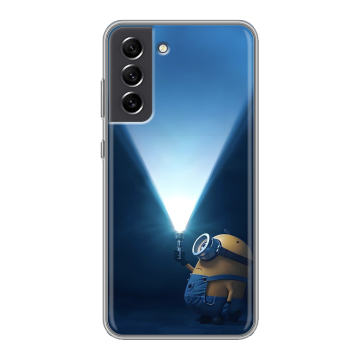 Силиконовый чехол на Samsung Galaxy S21 FE с принтом Миньоны Силиконовый чехол на Samsung Galaxy S21 FE с принтом Миньоны
