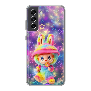 Силиконовый чехол на Samsung Galaxy S21 FE с принтом Labubu Лабубу Силиконовый чехол на Samsung Galaxy S21 FE с принтом Labubu Лабубу