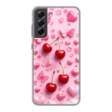 Силиконовый чехол на Samsung Galaxy S21 FE с принтом для девочек Силиконовый чехол на Samsung Galaxy S21 FE с принтом для девочек