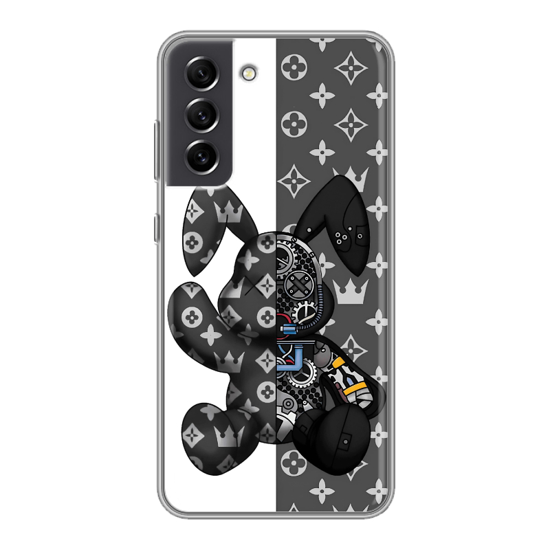 Силиконовый чехол на Samsung Galaxy S21 FE с принтом Луи робот Силиконовый чехол на Samsung Galaxy S21 FE с принтом Луи робот