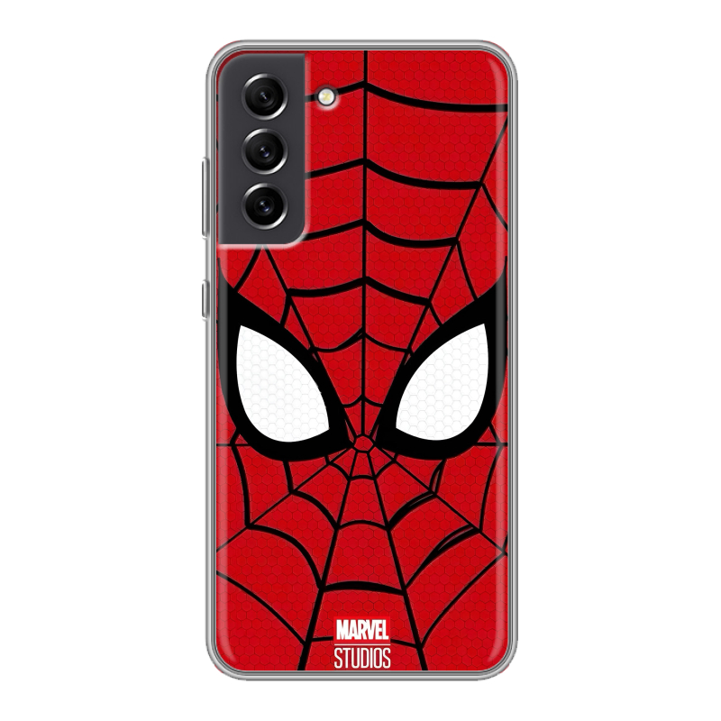 Силиконовый противоударный чехол на Samsung Galaxy S21 FE с принтом человек паук spiderman Силиконовый противоударный чехол на Samsung Galaxy S21 FE с принтом человек паук spiderman