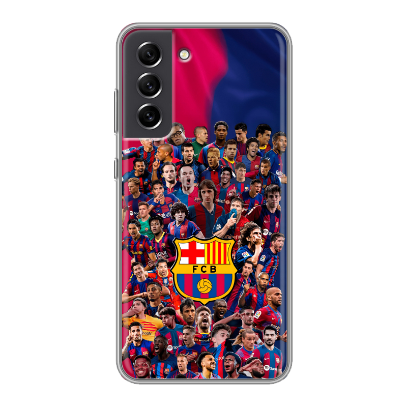 Пластиковый чехол на Samsung Galaxy S21 FE с принтом Барселона Barcelona Пластиковый чехол на Samsung Galaxy S21 FE с принтом Барселона Barcelona