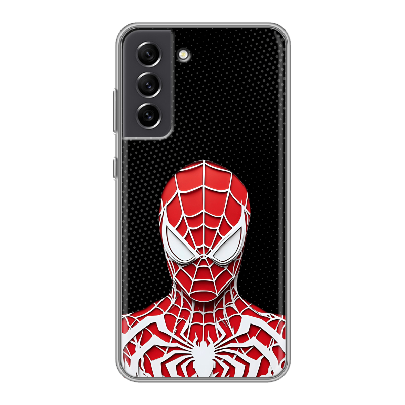 Силиконовый чехол на Samsung Galaxy S21 FE с принтом человек паук spiderman Силиконовый чехол на Samsung Galaxy S21 FE с принтом человек паук spiderman