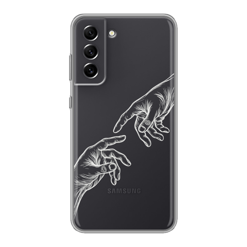 Силиконовый чехол на Samsung Galaxy S21 FE с принтом Сотворение мира Силиконовый чехол на Samsung Galaxy S21 FE с принтом Сотворение мира