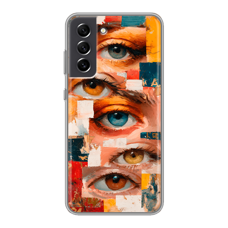 Силиконовый чехол на Samsung Galaxy S21 FE с принтом Модный принт Силиконовый чехол на Samsung Galaxy S21 FE с принтом Модный принт