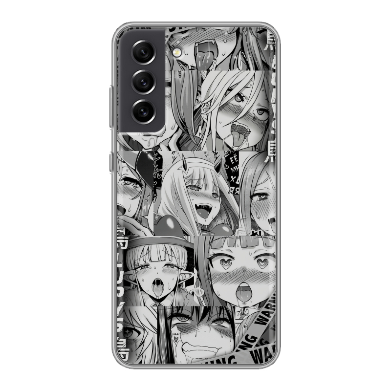 Силиконовый чехол на Samsung Galaxy S21 FE с принтом Ahegao Ахегао Аниме Силиконовый чехол на Samsung Galaxy S21 FE с принтом Ahegao Ахегао Аниме
