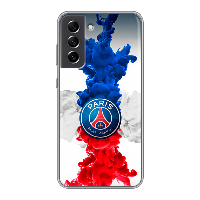 Силиконовый чехол на Samsung Galaxy S21 FE с принтом PSG ПСЖ Силиконовый чехол на Samsung Galaxy S21 FE с принтом PSG ПСЖ