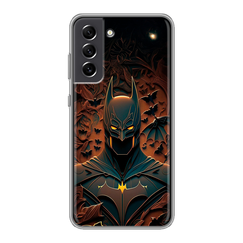 Силиконовый чехол на Samsung Galaxy S21 FE с принтом Batman Бэтмен Силиконовый чехол на Samsung Galaxy S21 FE с принтом Batman Бэтмен