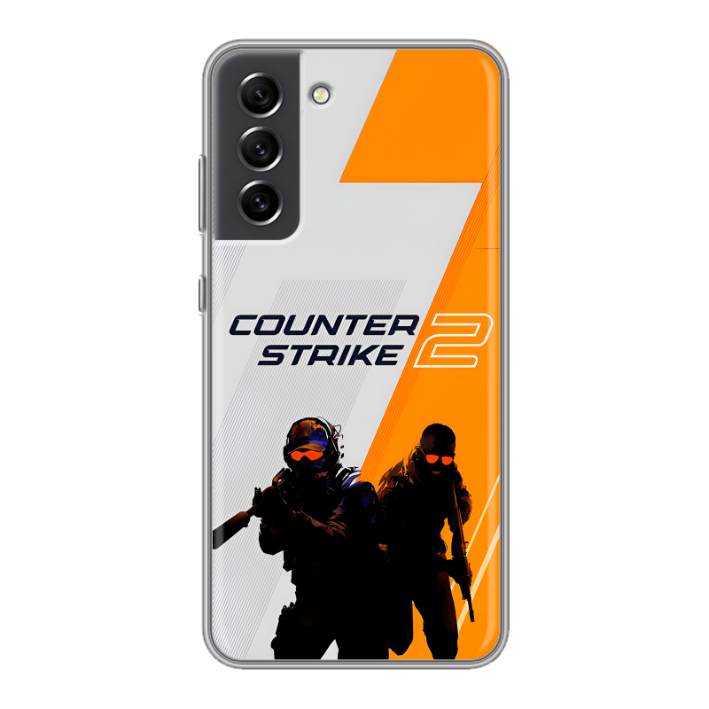 Силиконовый чехол на Samsung Galaxy S21 FE с принтом Counter Strike Силиконовый чехол на Samsung Galaxy S21 FE с принтом Counter Strike