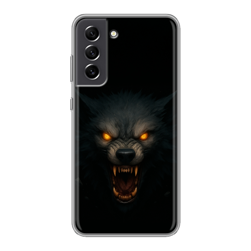 Силиконовый чехол на Samsung Galaxy S21 FE с принтом Волк Силиконовый чехол на Samsung Galaxy S21 FE с принтом Волк