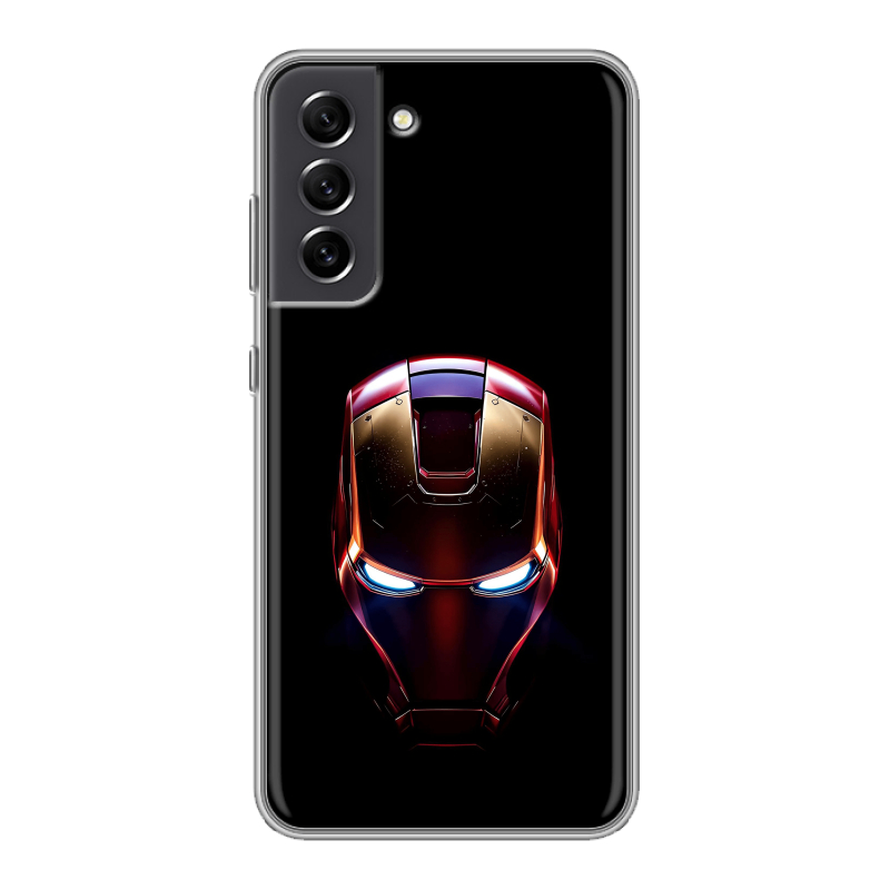 Пластиковый чехол на Samsung Galaxy S21 FE с принтом IronMan Железный человек Пластиковый чехол на Samsung Galaxy S21 FE с принтом IronMan Железный человек