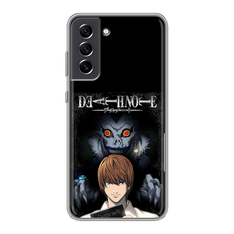 Силиконовый чехол на Samsung Galaxy S21 FE с принтом Death note Тетрадь смерти Силиконовый чехол на Samsung Galaxy S21 FE с принтом Death note Тетрадь смерти