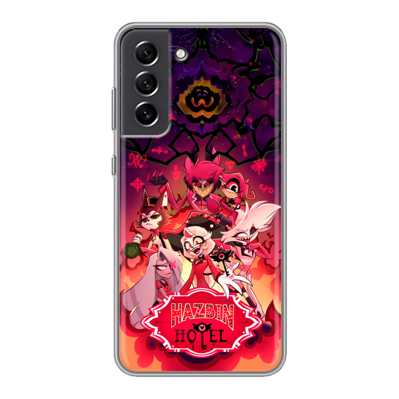 Пластиковый чехол на Samsung Galaxy S21 FE с принтом Hazbin Hotel Отель Хазбин Пластиковый чехол на Samsung Galaxy S21 FE с принтом Hazbin Hotel Отель Хазбин